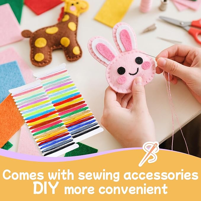 moinkerin 50Pcs Felt Sheets for Crafts - Image 5