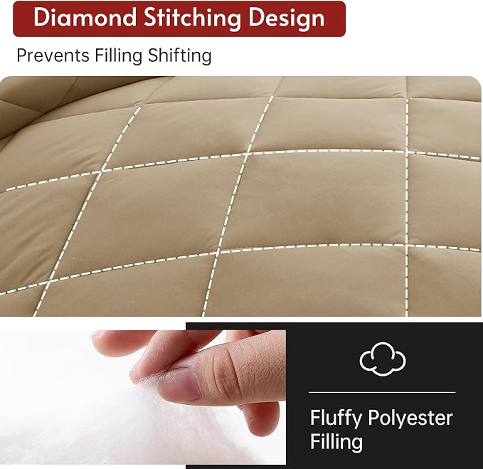 MUXHOMO 5 Pieces Twin XL Comforter Set, Reversible Bed in a Bag Twin XL Size - Image 7