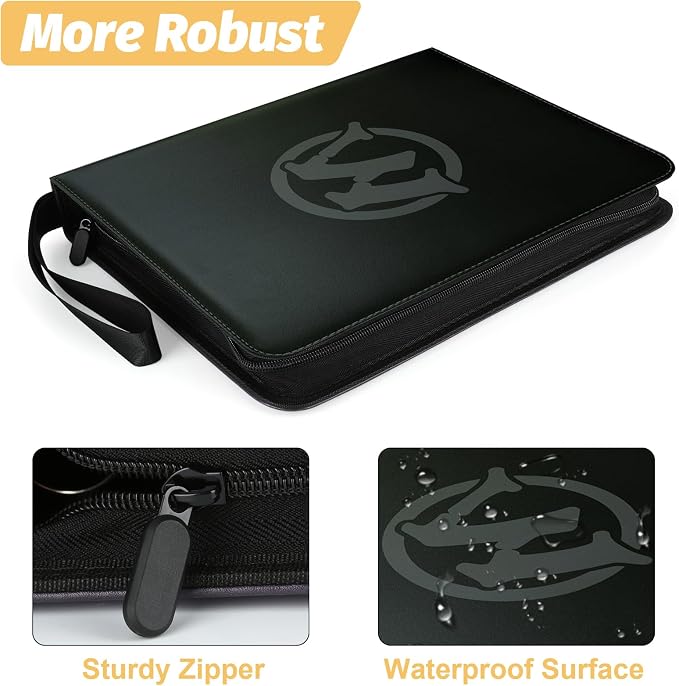 Trading Card Binder, 9-Pocket Premium Collector Card Binder Holds 720 Cards - Image 3