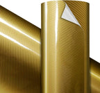 VViViD Premium Epoxy Gold Carbon Craft Vinyl Roll 1ft x 5ft – Bubble-Free Air by VVIVIDVINYL