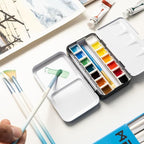 MEEDEN Empty Watercolor Paint Palette: Travel Water Color Palette Tin - Image 6