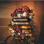 Forest Stack of Books Acrylic Suncatcher Stained Glass Effect Window Car - Image 7