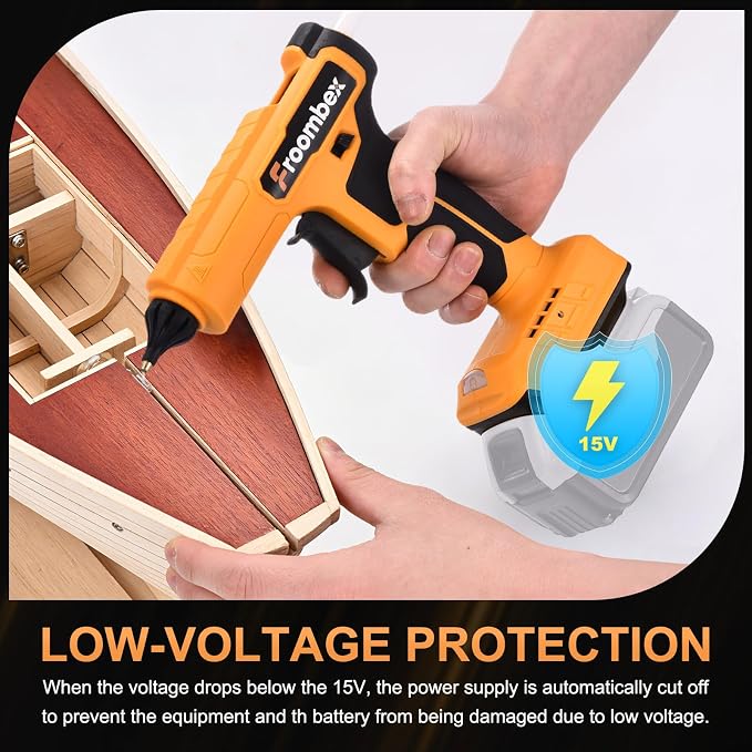100W Cordless Hot Glue Gun for DeWalt 20V MAX Battery | Wireless Electric Power - Image 7