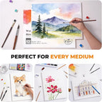 Fuumuui 11×15 Watercolor Paper Block, Textured Rough 100% Cotton Watercolor - Image 7