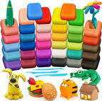 Air Dry Clay, 36 Colors Modeling Magic Clay by ESSENSON