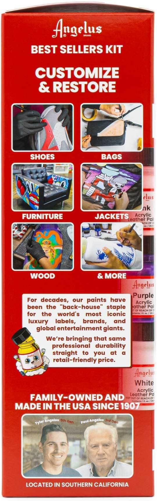 Angelus Acrylic Leather Paint, Best Sellers Kit, Flexible Paint - Image 6