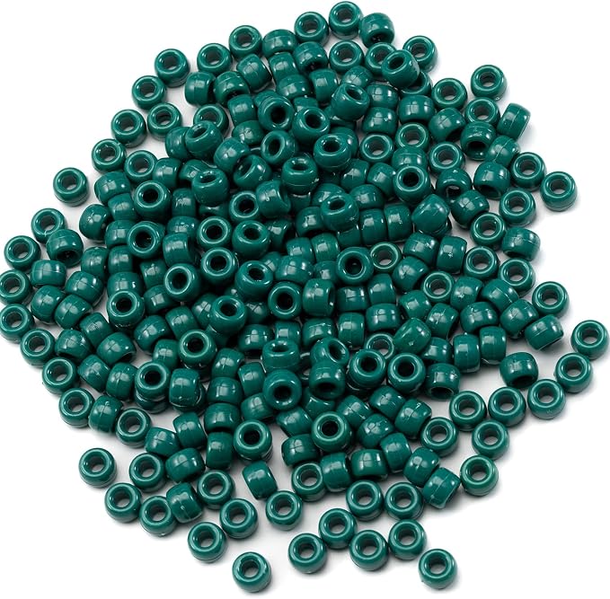 1000 Pcs Acrylic Pony Beads 6x9mm Bulk - Image 2