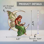 Book Lovers Gifts Fairy Ornament, Teacher Gifts - Image 3