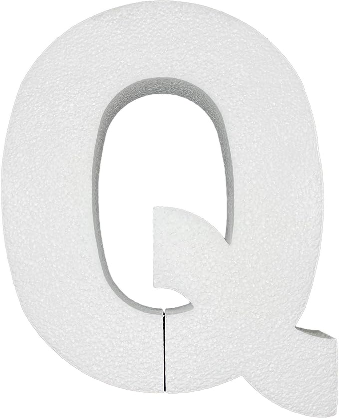 12 Inch Smooth Foam Letters by Crafts+Central