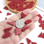 Youway Style Red Mosaic Tiles for Crafts Bulk, 200g Broken Glass Tiles for DIY - Image 6
