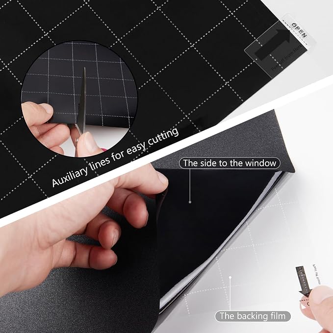Kromapolis Blackout Window Privacy Film Total Light Blocking Room Darkening - Image 6