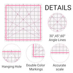 Quilting Rulers, 4 Square Quilting Templates - Image 3
