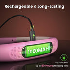 Glocusent Book Light, 3-Color & 6-Brightness Reading Light, Bendable Neck Light - Image 4