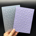 3D Plastic Embossing Folder Template Stereoscopic Stars Texture A6 Size by Unknown