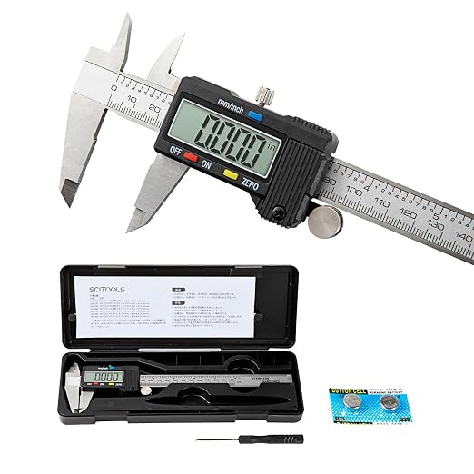 Digital Caliper 0-8" Measuring Tool by SCITOOLS