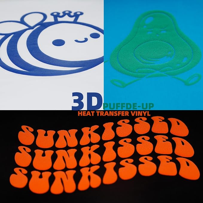 guangyintong Orange Puff Heat Transfer Vinyl HTV Rolls - Image 5