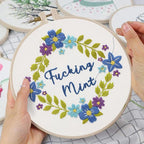 Louise Maelys Funny Flower Wreath Embroidery Kit - Image 5