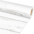 Qyeahkj White Wood Bulletin Board Paper Roll Wood Grain Bulletin Board by Qyeahkj