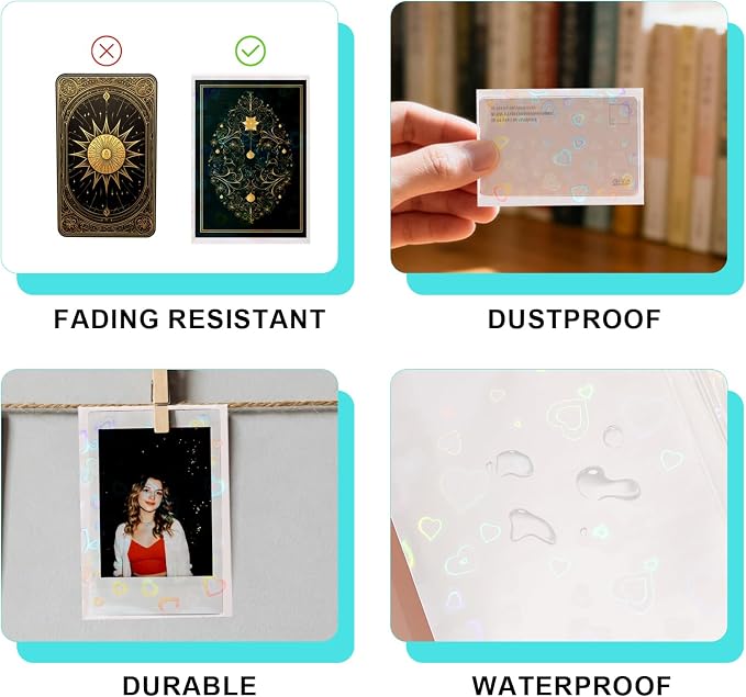 Penitue Photocard Sleeves, Holographic Foil Cover | Photocard Sleeves - Image 6