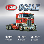 AMT White Freightliner 2-in-1 SC/DD Cabover Tractor 1:25 Scale Model Kit - Image 4