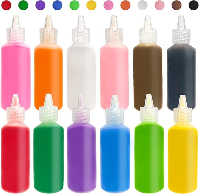 Panxxsen 12 PCS Art Sand, 1.25oz Bottles DIY Arts and Crafts Kit, Scenic Sands by Panxxsen