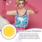 MECCANIXITY 700 Pcs Flat Round Sequins 15mm/0.6 Inch Loose Paillettes Craft - Image 4