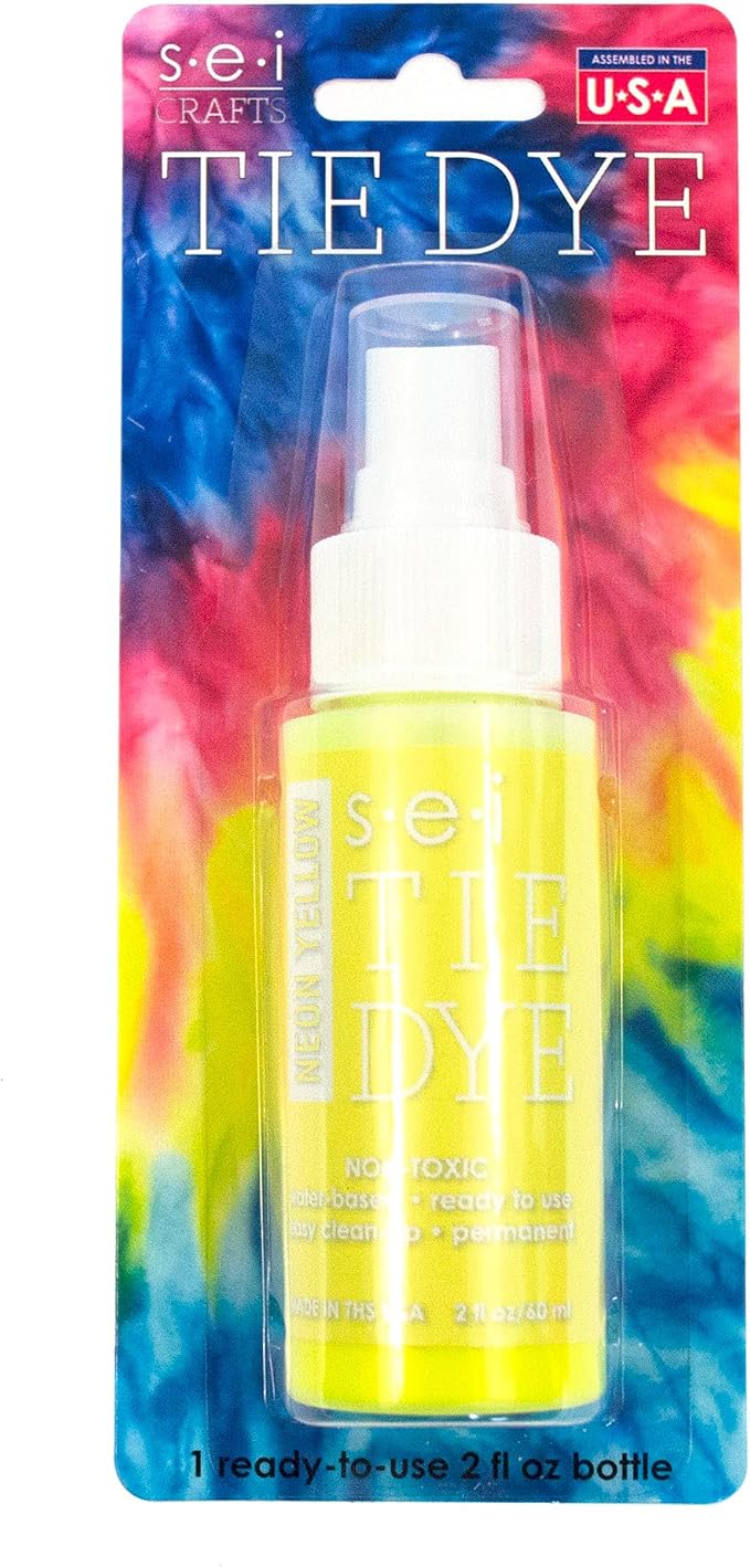 S.E.I. Neon Yellow Tie Dye Spray Bottle: 2oz. Non Toxic Fabric Dye Spray - Image 4