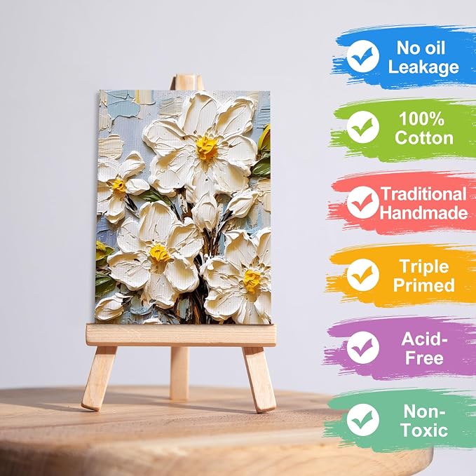 ESRICH 36 Pack 5x7 Small Canvas Boards - Image 3