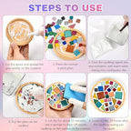 FOCCTS 6 Sets DIY Mosaic Coaster Kit - Image 3