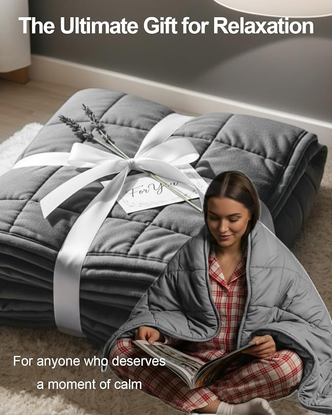 RJOP Weighted Blanket 25lbs 78"x85" King Size - Image 8