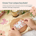 YOPPIX 10 Pcs Sublimation Bow Blanks, Sublimation Acrylic Bow Blanks Keychain - Image 2