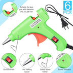 Zhengmy 6 Pieces Mini Hot Glue Gun Crafts Hot Melt Guns Fast Preheating and - Image 3