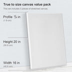 PHOENIX Professional Stretched Watercolor Canvas - Image 2
