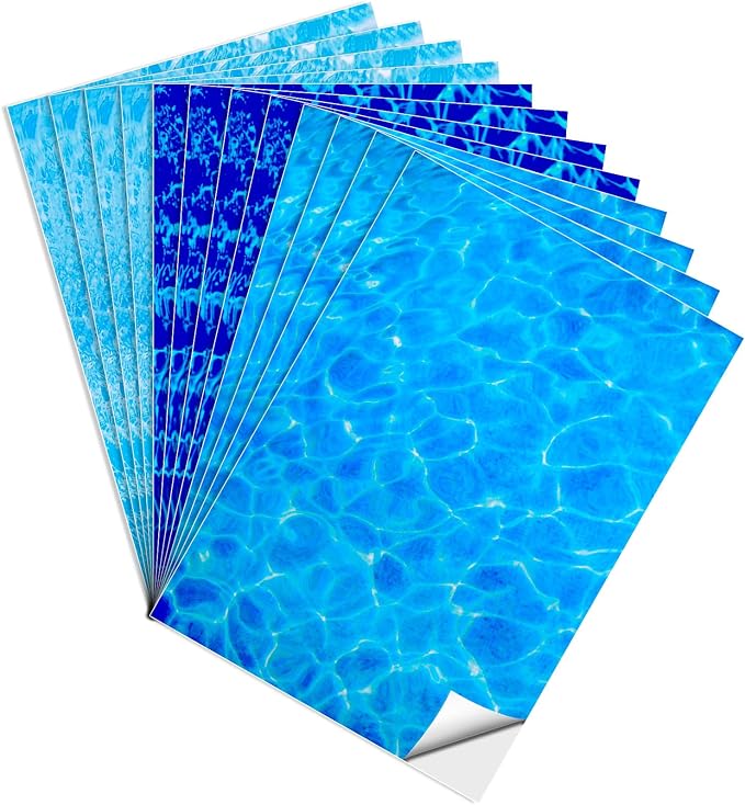 Warmtree 12 Pcs Ripple Water Sticker Materials Diorama Supplies | Pearlescent by Warmtree
