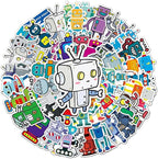 Cute Cartoon Robot Stickers for Kids by Unknown