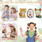 Yamgqus 24 Pcs Paint Your Own Plaster Jungle Animals Painting Kit, DIY Ceramic - Image 3