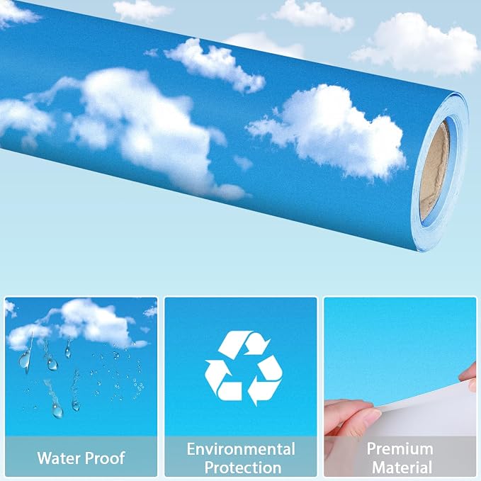 Qyeahkj 17.7in x 20ft Bulletin Board Paper Roll Bulletin Board Background Paper - Image 4