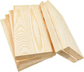 6PCS Rectangle Wood Boards Unfinished Wood Blocks by Anktily