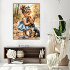 EIBEILI Diamond Art Kits for Adults, Girl and Dog Diamond Painting Kits for - Image 5