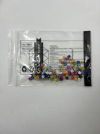 SmartDealsPro 100 Assorted 1/5" 5mm D6 Mini Dice Game Dot Square Dice Set - Image 2