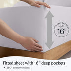 LuxClub 4 PC Sheet Set Bed Sheets Deep Pockets 18" Eco Friendly Wrinkle Free - Image 6