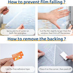 rabbitgoo Window Privacy Film, Stanied Glass Cling - Image 7