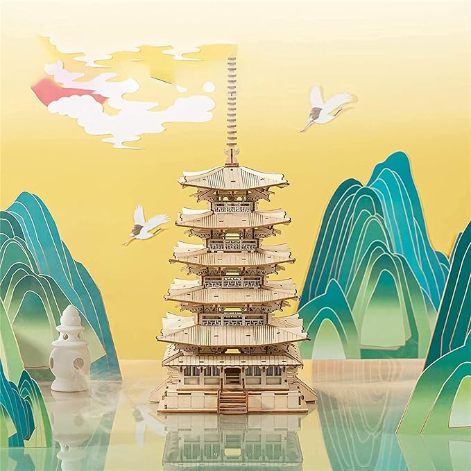 Rowood 3D Puzzles for Adults, Wooden Model Kits for Adults to Build, Gift on - Image 7