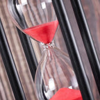 BELLAWARE Hourglass Timer with Red Sand, 15 Minute Wooden Sand Timer | Creative - Image 4