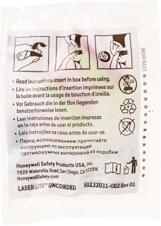 Howard Leight by Honeywell Laser Lite High Visibility Disposable Foam Earplugs - Image 4