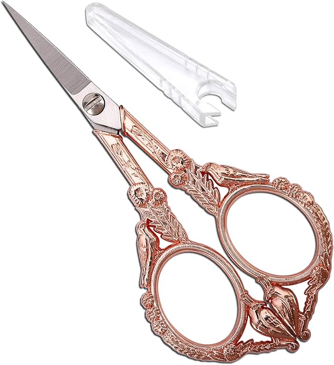 YOUGUOM Sewing Embroidery Scissors – Small Vintage Sharp Pointed Tip Shears by YOUGUOM