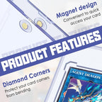 50ct Magnetic Card Holders Cases, 35pt Acrylic Baseball Hard Plastic Card Case - Image 3