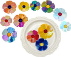 Esweny 12 Flower Stained Glass Mosaic Tiles - Image 7
