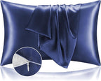 BEDELITE Satin Pillowcase with Zipper 2 Pack, Super Soft and Cooling Similar to by BEDELITE