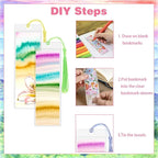 Bookmark Making Kit with 50 Bookmark Sleeves, 50 Colorful Tassels, 50 Blank - Image 4